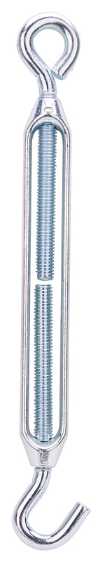 ProSource LR339 Turnbuckle, 3/8 in Thread, Hook, Eye, 15 in L Take-Up, Aluminum