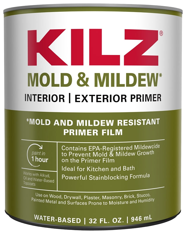 Kilz L204614 Primer, White, 1 qt