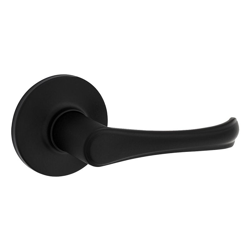 Weiser Safe Lock Grapevine 9SL10000-114 Passage Door Handle, Lever Handle, Matte Black, 1-3/8 to 1-3/4 in Thick Door