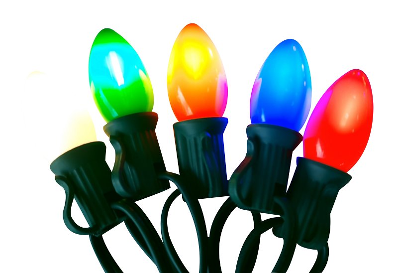 Santas Forest 24710 LED Filament Retro Light Set, 25-Lamp, LED, Multi-Color, 25000 hr Average Life, 25 ft L