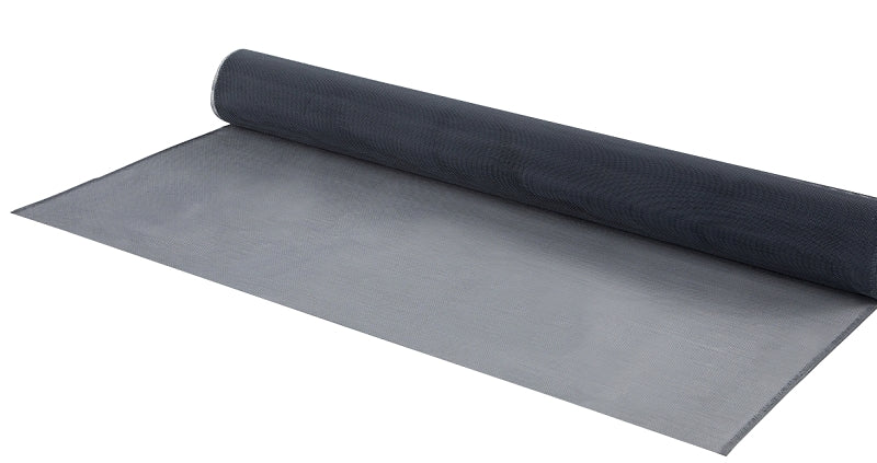 M-D 14115 Screen Mesh, 25 ft L, 4 ft W, Aluminum, Charcoal