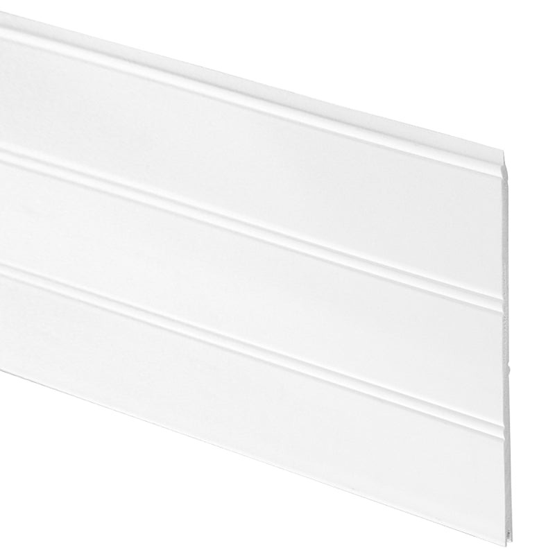 Inteplast Group 004 Series 10040800891B Reversible Beaded Plank, 96 in L, 7-1/2 in W, PVC, White