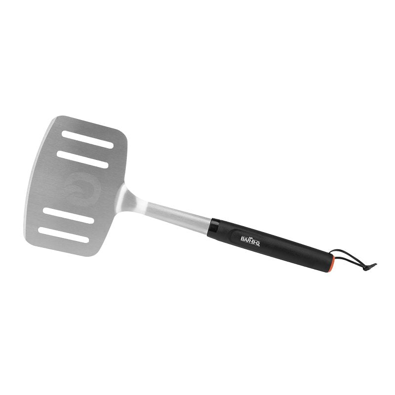 Mr. BAR-B-Q 20155Y Oversized Spatula, Stainless Steel, Plastic Handle, Round Handle