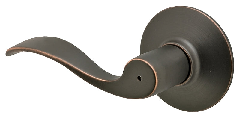 Schlage F Series F40V ACC 716 Privacy Lever, Mechanical Lock, Aged Bronze, Lever Handle, Metal, Residential