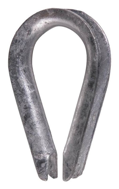 Ben-Mor 70222 Standard Thimble, 1/4 in Dia Cable, Galvanized