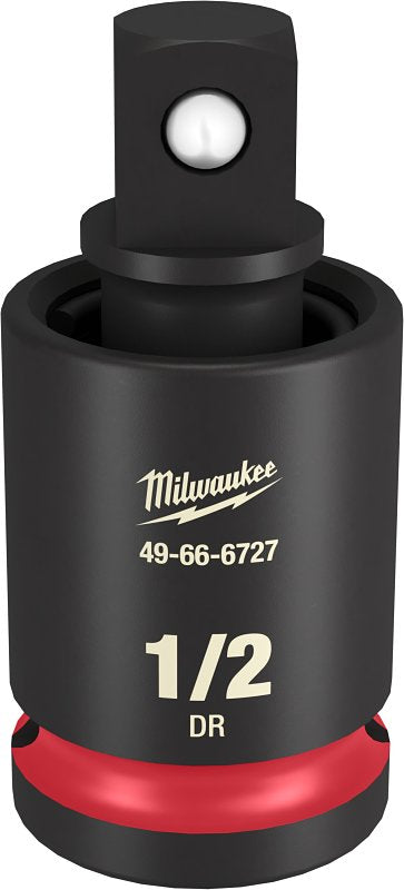 Milwaukee 49-66-6727 Socket Universal Joint, 1/2 in Drive, Impact Drive, 1/2 in Output Drive, Female Output Drive