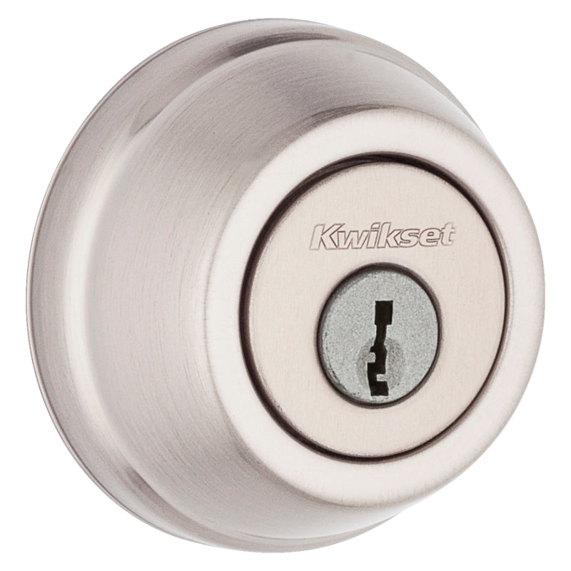 Kwikset 780 15 RCAL RCS K Deadbolt, Satin Nickel, Steel, K3 Keyway