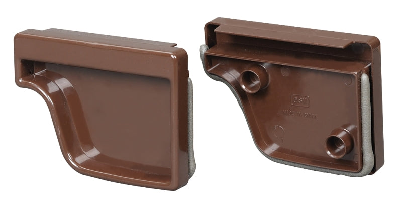 Euramax M1611 End Cap Set, Vinyl, For: 5 in K Style Gutter