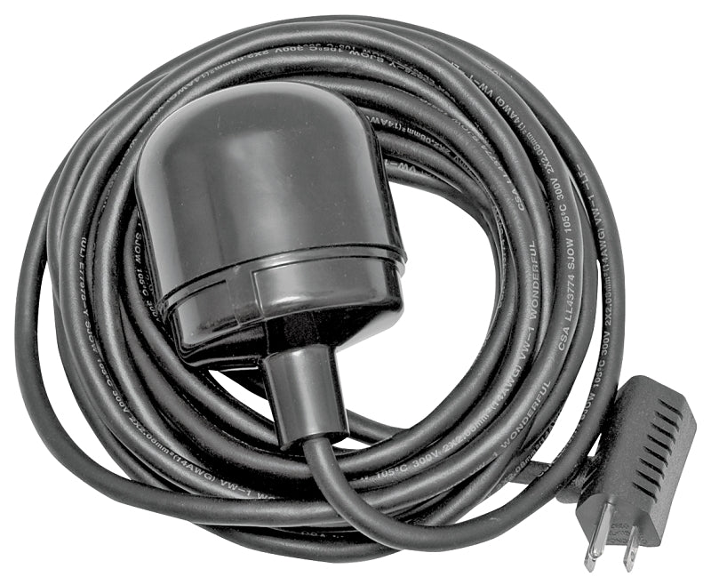 Superior Pump 92000 Float Switch, 10, 90 A, 120 V