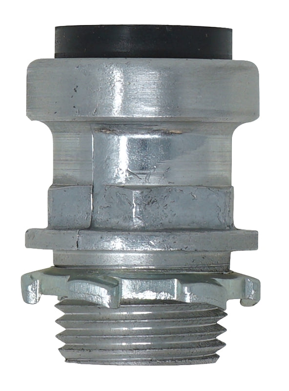 Southwire SIMPush 65071401 Conduit Box Connector, 1-1/4 in Push-In, 2.09 in OD, Metal