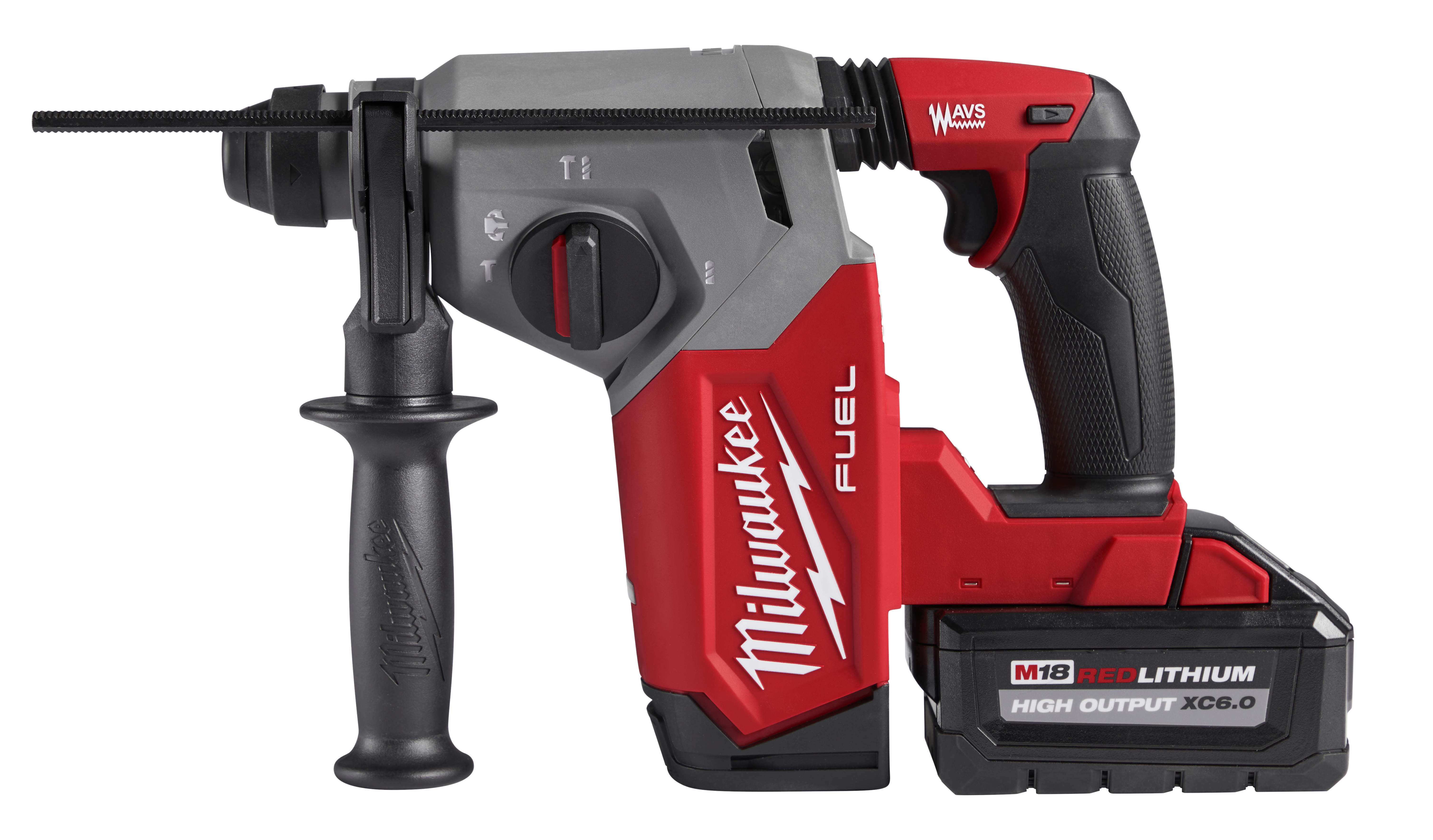 Milwaukee M18 FUEL 2912-22 Rotary Hammer Kit, Battery Included, 18 V, 6 Ah, 1 in Chuck, SDS-Plus Chuck