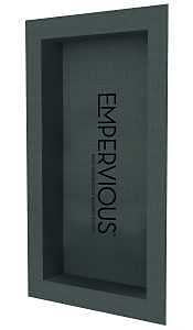 Emser Tile Empervious Series ZGBN1624F Shower Recess Niches, Fiberglass/XPS Foam, 16 in W, 24 in H