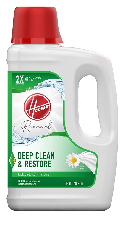 Hoover Renewal AH30924 Carpet Cleaning Formula, 64 oz, Liquid, Fresh Linen, Straw