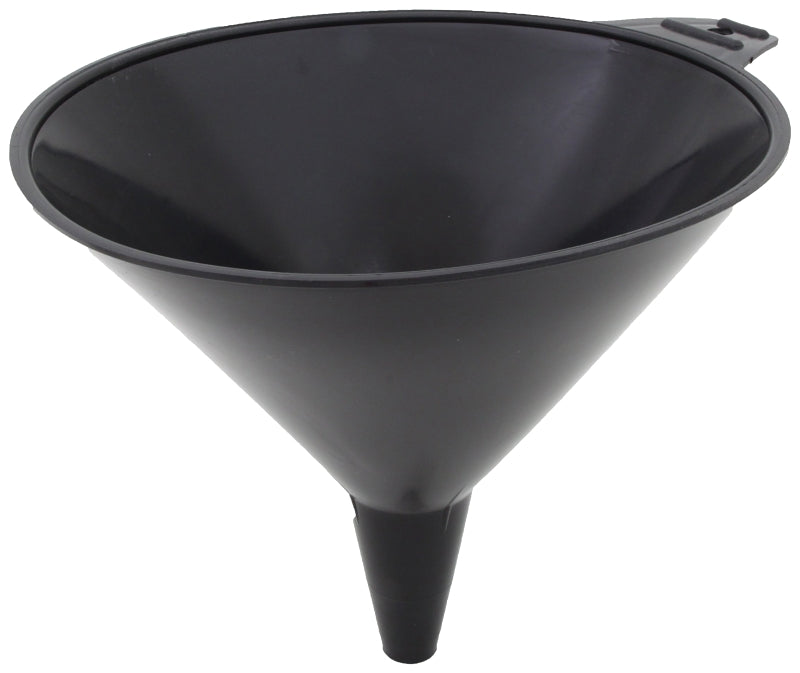 FloTool 05064 Large Funnel, 2 qt Capacity, High-Density Polyethylene, Black, 8-3/4 in H
