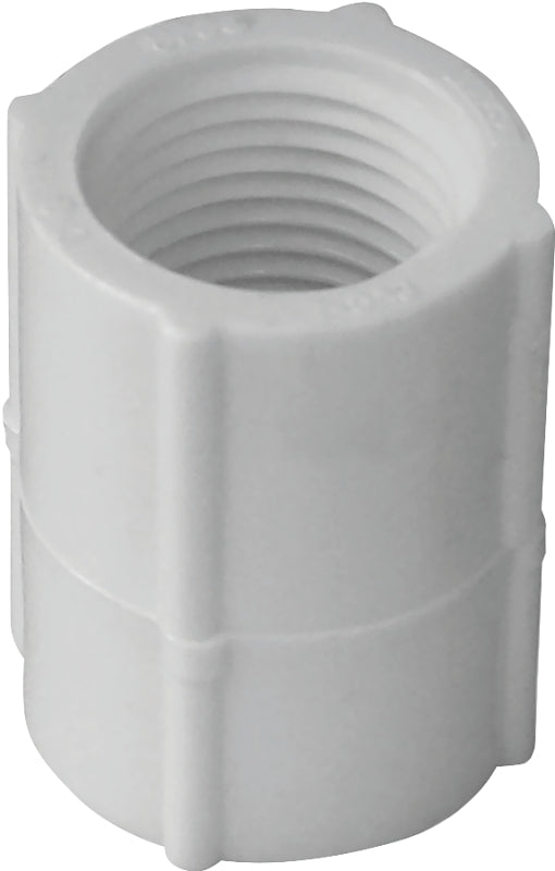 Xirtec 140 435467 Pipe Coupling, 3/4 in, FPT, White, SCH 40 Schedule, 480 psi Pressure