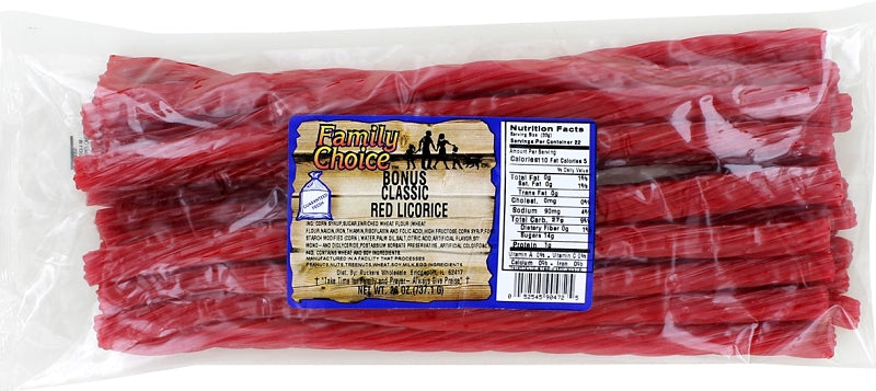 Family Choice 472 Licorice Candy, Original Flavor, 22 oz Cello Bag