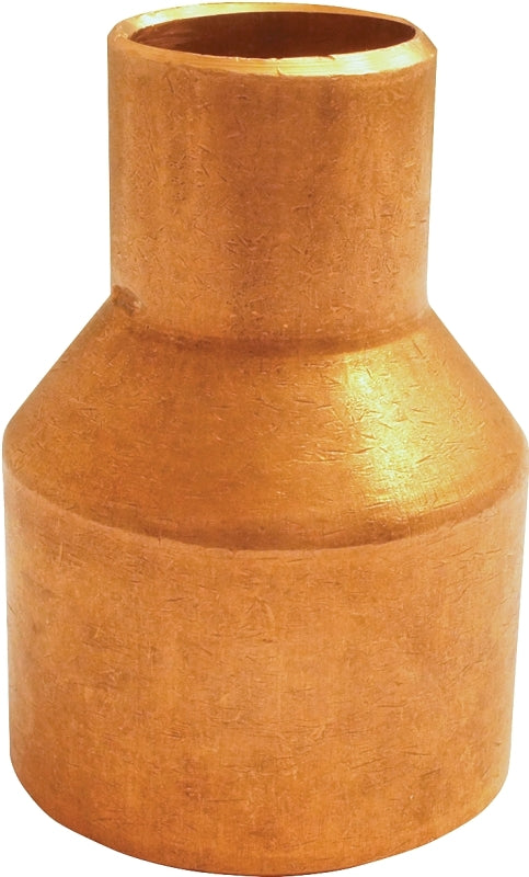 EPC 101R Series 30716 Reducing Pipe Coupling with Stop, 3/4 x 1/2 in, Sweat
