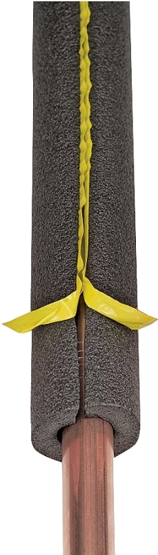 M-D 50162 Pipe Insulation, 6 ft L, Polyethylene, Black, 3/4 in Pipe