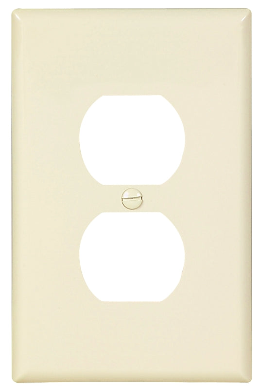 Eaton Wiring Devices PJ8LA Single and Duplex Receptacle Wallplate, 4-7/8 in L, 3-1/8 in W, 1 -Gang, Polycarbonate