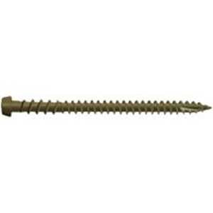 Camo 0349354 Deck Screw, #10 Thread, 2-1/2 in L, Star Drive, Type 99 Double-Slash Point, Carbon Steel, ProTech-Coated