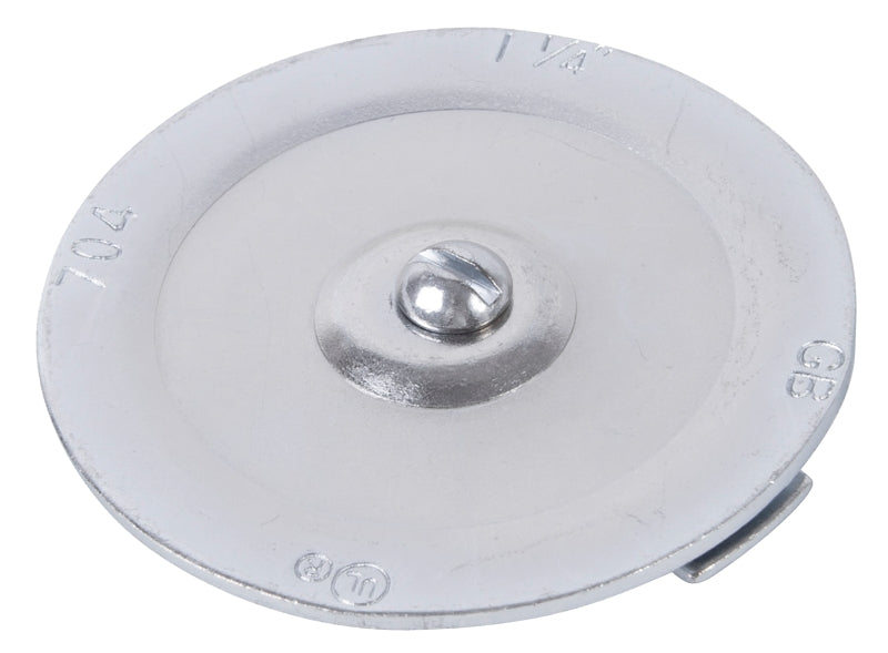 GB KO704 Knockout Seal, Steel, Silver, Galvanized