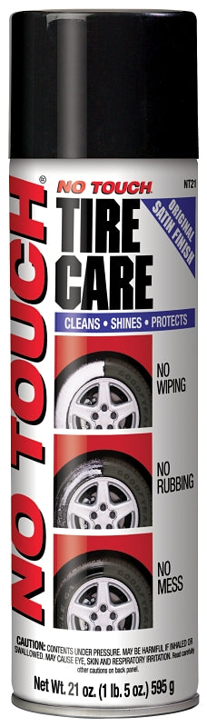 No Touch NT-21 Tire Shine, 21 oz, Aerosol Can, Liquid, Slight