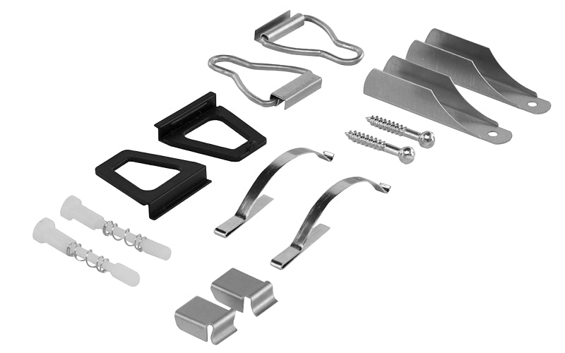 M-D 14170 Screen Frame Accessories Kit, Aluminum, Black, For: 5/16 in Frames