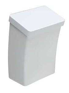 Glad Roomate Kitchen Catchers 30526 Trash Can, 14.6 L, Plastic, White, Lid