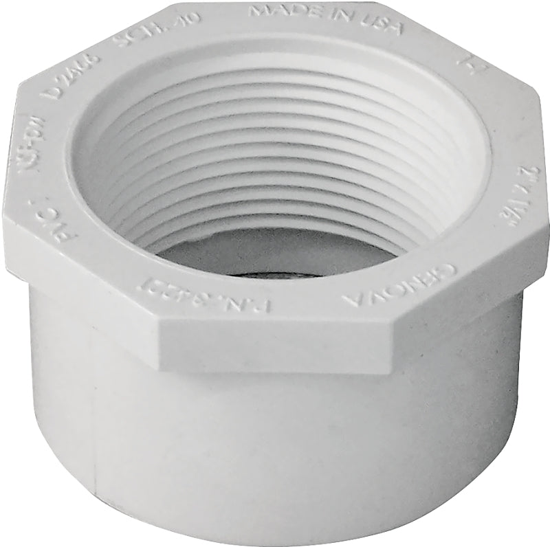Xirtec 140 435737 Reducing Bushing, 2 x 1-1/2 in, Spigot x FPT, White, SCH 40 Schedule, 150 psi Pressure