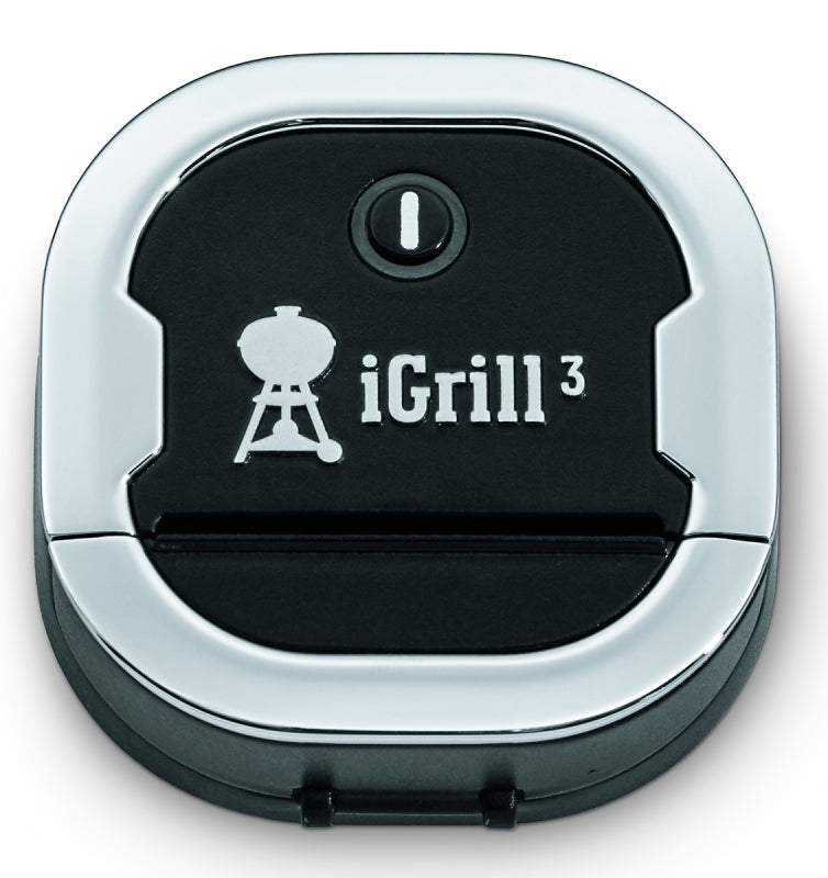 Weber iGrill 3 7204 Thermometer, -22 to 572 deg F, Digital Display, 5 in L Probe, Black