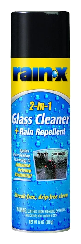 Rain-X 5080233 Glass Cleaner, 18 oz Spray Dispenser, Liquid, Fruity