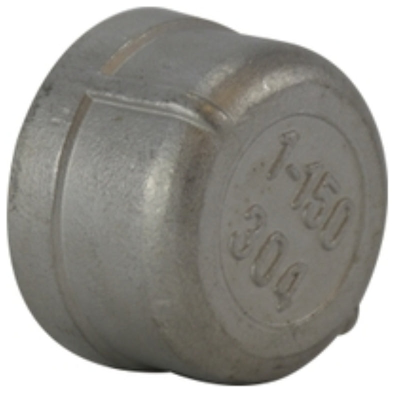 CAP STAINLESS STEEL 1IN