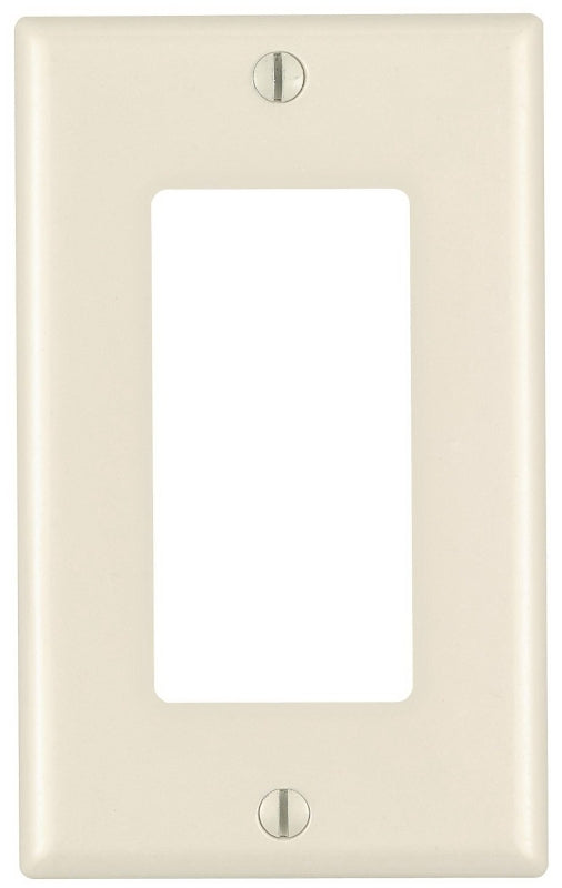 Decora 80401-M26-TMP Wallplate Pack, 4-1/2 in L, 2-3/4 in W, 1 -Gang, Plastic, Light Almond