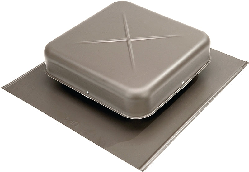 Lomanco LomanCool 550WB Static Roof Vent, 15-3/8 in OAW, 50 sq-in Net Free Ventilating Area, Aluminum, Weathered Bronze
