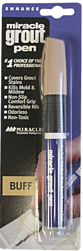 Miracle Sealants GRTPENBUF6 Series Grout Pen, Specifications: 175 linear ft Coverage, Non-Toxic, Buff
