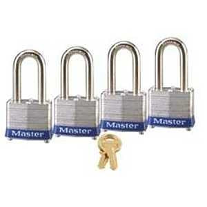 3QLF PADLOCK LAMI. 4/PK KA