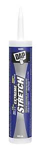 DAP EXTREME STRETCH 74865 Premium Elastomeric Sealant, White, 2 to 4 hr Curing, 40 to 100 deg F, 10.10 fl-oz Cartridge