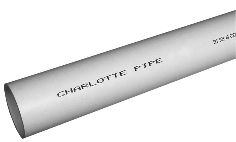 JM Eagle 29751 Pipe, 3 in, 20 ft L, Solvent Weld, SCH 40 Schedule, PVC, White