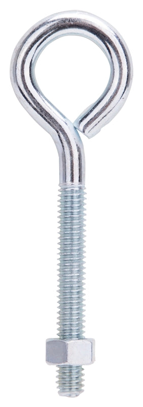ProSource LR278 Eye Bolt, 8 mm Thread, Machine Thread, 2-1/4 in L Thread, 1-1/4 in Dia Eye, 209 lb Working Load, Steel