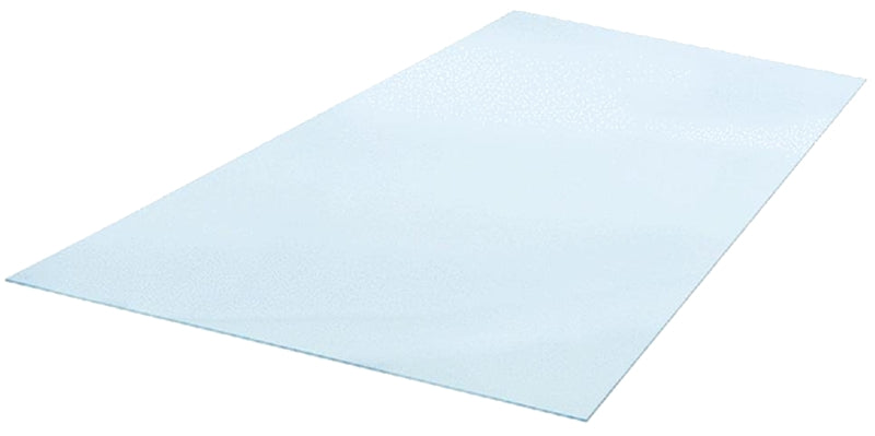 Optix 1AG1549A Flat Sheet, 48 in L, 24 in W, 0.118 in Thick, Crystal Clear