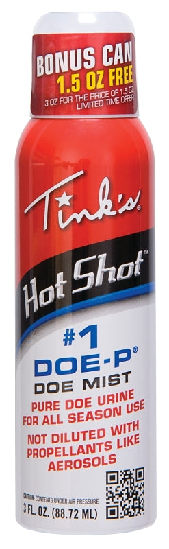 Tink's Hot Shot W5312 Doe Mist, 3 oz, Bottle