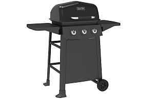 Dyna-Glo DGC310CNP Gas Grill, 24,000 Btu , Propane, 3-Burner, 310 sq-in Primary Cooking Surface, Black