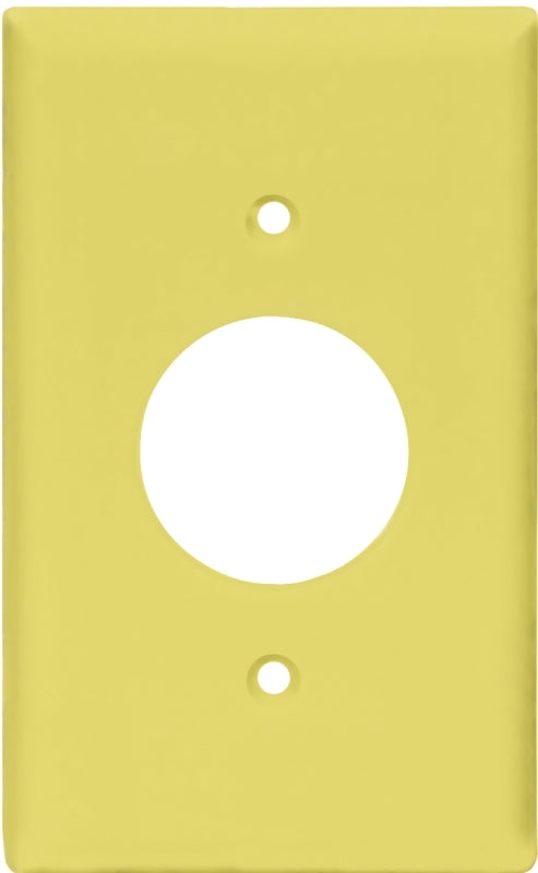 Eaton Wiring Devices PJ7V Wallplate, 4-1/2 in L, 2-3/4 in W, 1 -Gang, Polycarbonate, Ivory, High-Gloss