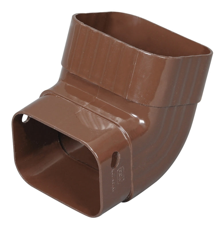 Amerimax M1627 Elbow, K-Style Gutter, 5 in Gutter, Vinyl