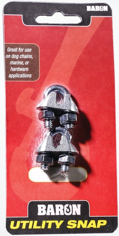 BARON C-260-3/16 Wire Rope Clip, Malleable Iron