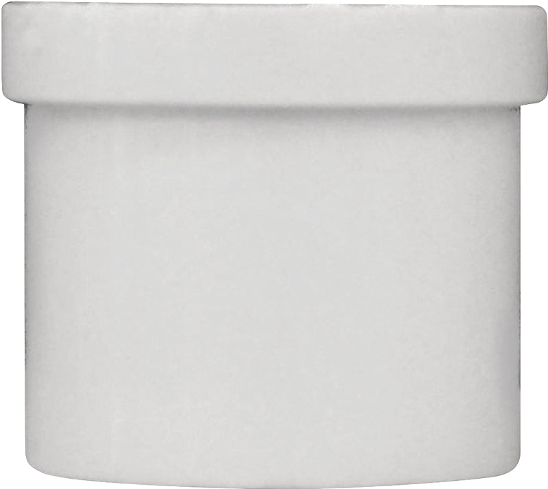 Xirtec 140 435633 Pipe Plug, 1 in, Male Spigot, PVC, White, SCH 40 Schedule