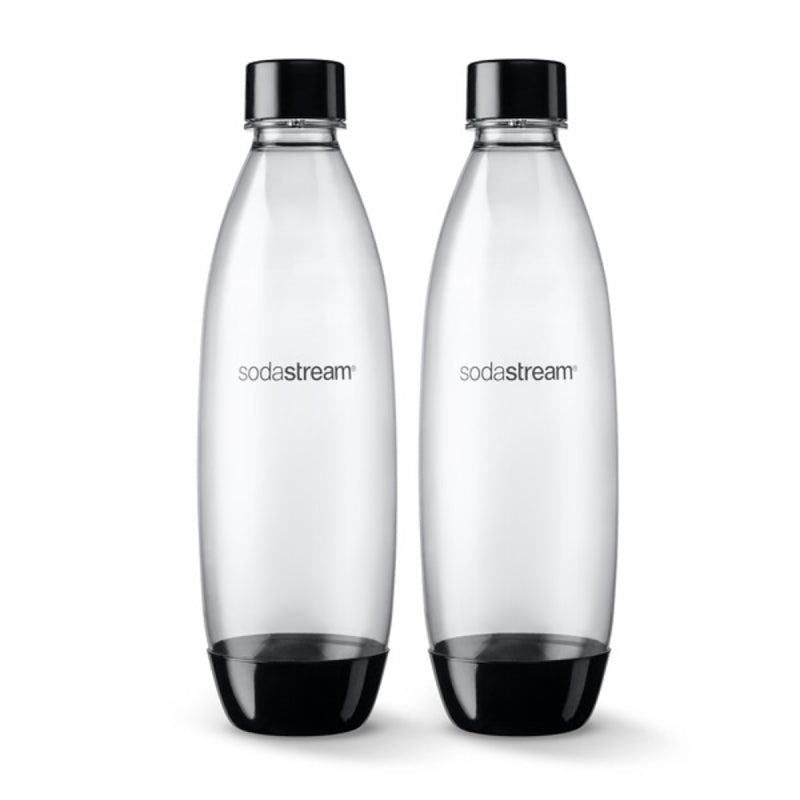 Sodastream 1741260010 Slim Carbonating Bottle, 1 L Capacity, Plastic, Black