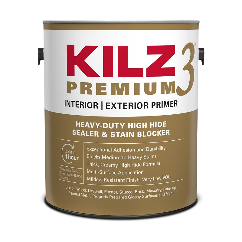 Kilz 13041 Primer, Thick, White, 1 gal, Can