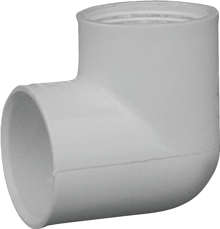 Xirtec 140 435508 Pipe Elbow, 1 in, Socket x FPT, 90 deg Angle, PVC, White, SCH 40 Schedule, 150 psi Pressure