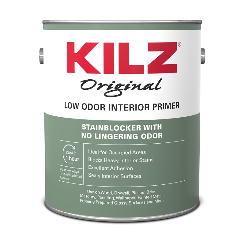 Kilz 10041 Primer, White, 1 gal, Can
